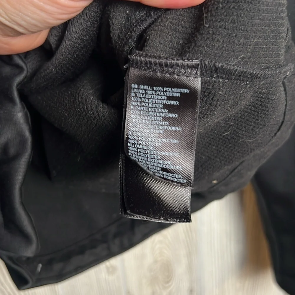 The North Face Windwall Jacket Adult S Black Full Zip Wind Resistant Zip Pockets